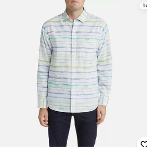 Tommy Bahama Barbados Breeze Reverly Stripe Long Sleeve Woven Shirt